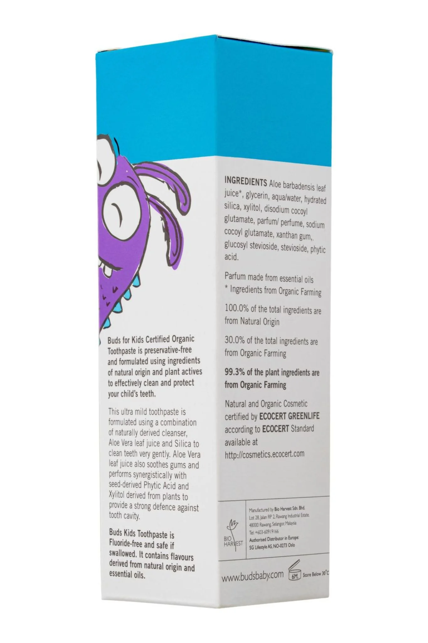 Buds Toothpaste with Xylitol 50ml - Image 3