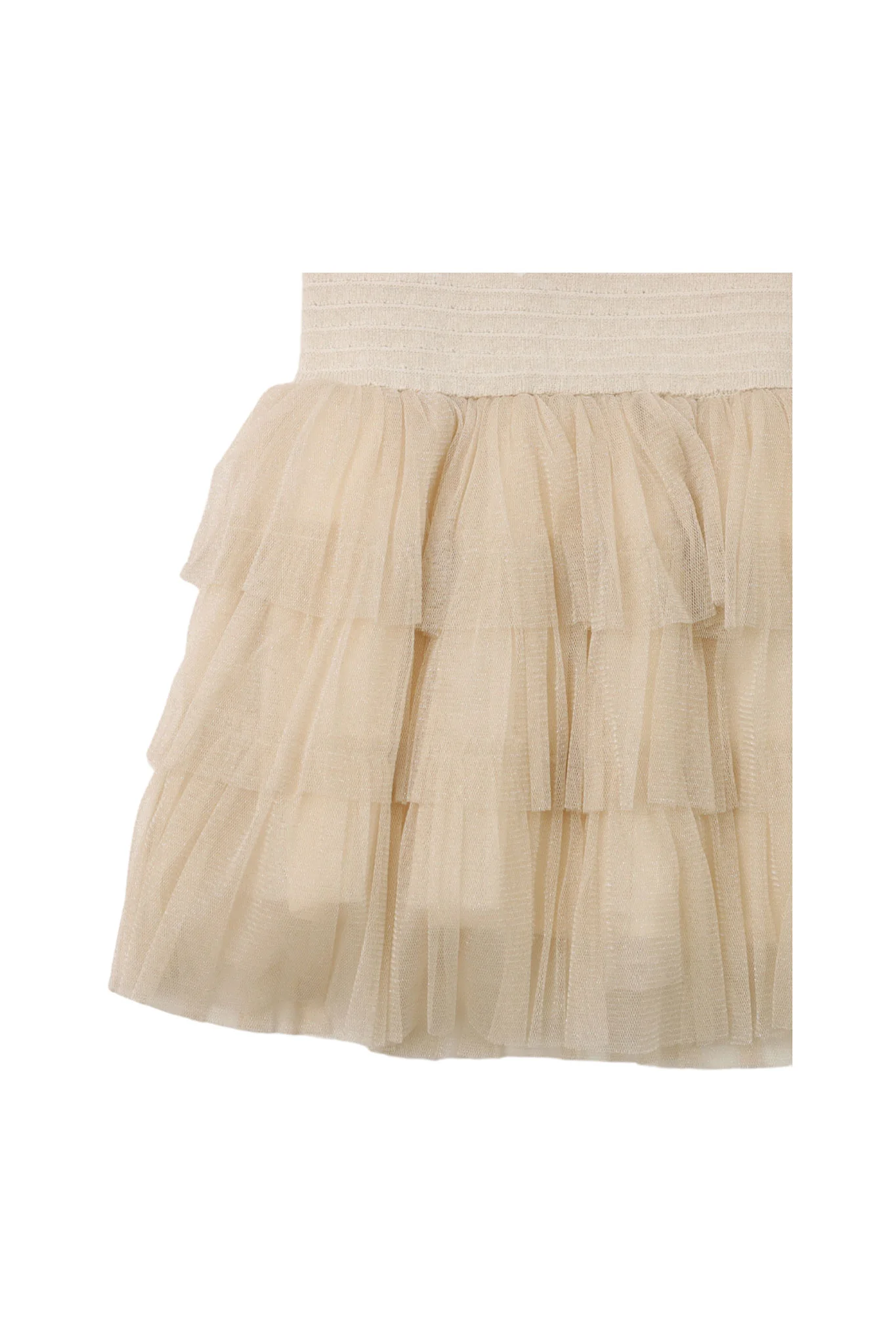 Gingersnaps Ruffle Sleeve Knit Dress with Tier Tulle Skirt - Image 81