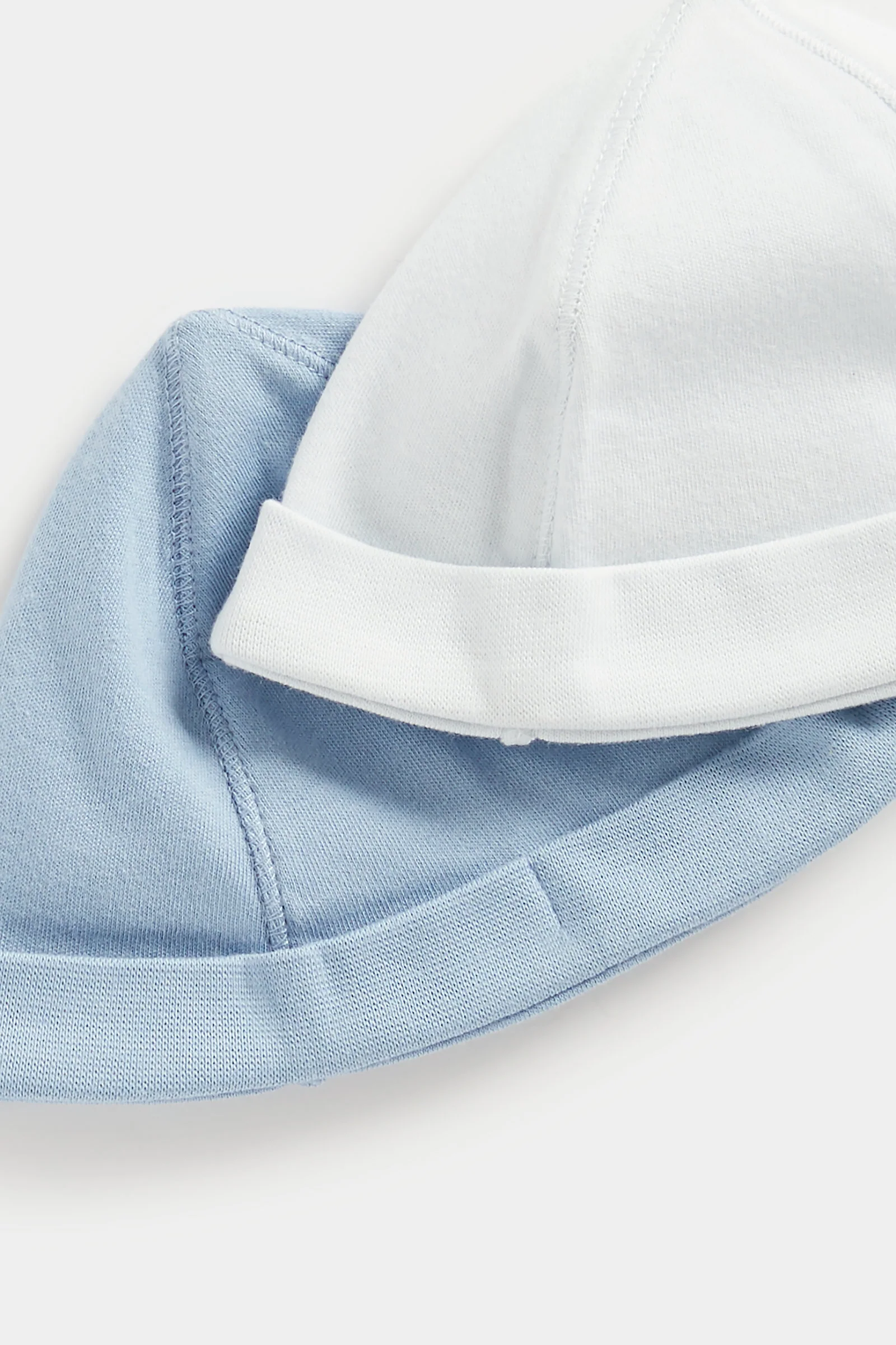 Mothercare My First Blue Baby Hats and Mitts - 2 Pack - Image 3