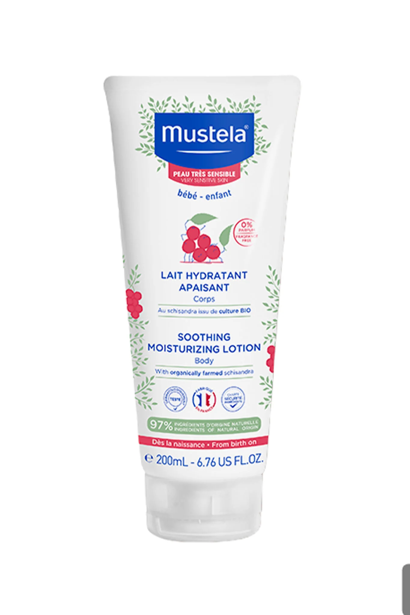 Mustela Soothing Moisturizing Lotion  With Organically Farmed Schisandra 200ml - Image 5